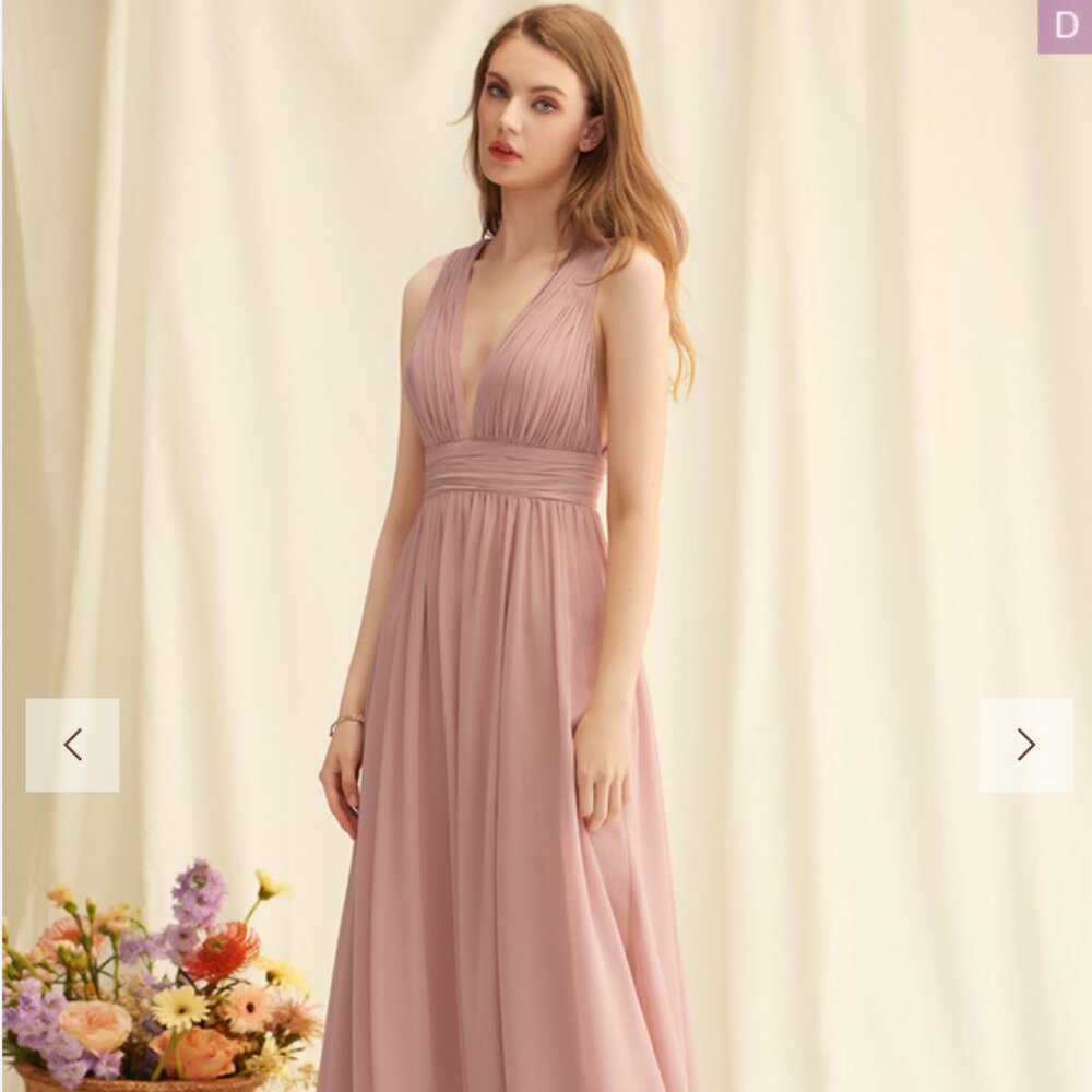 Elegant Mauve Evening Gown - image 1